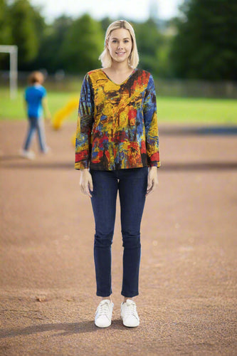 Orientique T-Shirt Contemporary V LS Japan Street colour front shot
