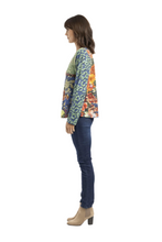 Load image into Gallery viewer, Orientique T-Shirt Medellin Printed colour side shot
