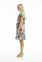 Load image into Gallery viewer, Orientique Yakushima Patch Dress Printed colour side shot
