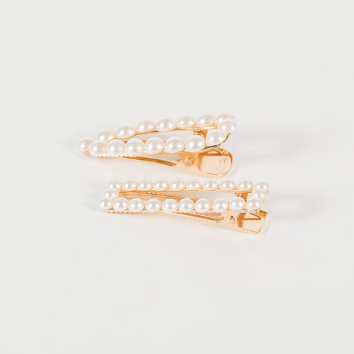Pearl Shapes Hair Clip Set by Super Amazing