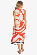 Load image into Gallery viewer, Ping Pong - Linear Maxi Dress - Linear Print back shot
