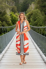Load image into Gallery viewer, Ping Pong - Linear Maxi Dress - Linear Print front shot
