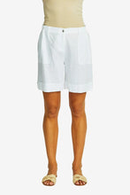 Load image into Gallery viewer, Ping Pong - Mila Linen Shorts in White colour front shot
