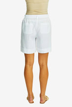 Load image into Gallery viewer, Ping Pong - Mila Linen Shorts in White colour back shot
