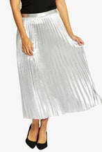 Load image into Gallery viewer, Ping Pong - Shimmer Skirt - Silver colour front shot
