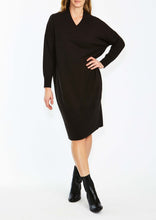Load image into Gallery viewer, Ping Pong - Cocoon Dress Coffee Bean Color Front View
