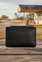 Load image into Gallery viewer, Queens Leather Pouch in Black colour
