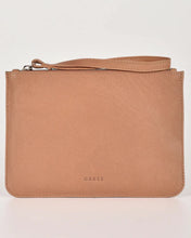 Load image into Gallery viewer, Queens Leather Pouch in Camel colour
