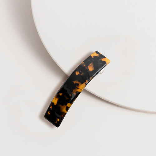 Classic Barrette Hair Clip in Dark Tort colour from Super Amazing