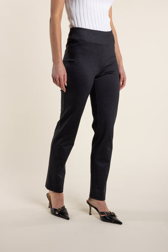 Two-T's Pull On Slim Fit Pant closed up front view