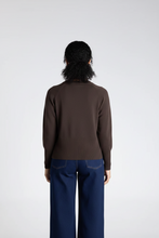 Load image into Gallery viewer, Two-T's - Crew Neck Basic Sweater - Brasil Nut colour back shot
