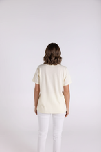 Load image into Gallery viewer, Two-T's - Crew Neck T-Shirt - Butter colour back shot
