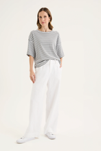 Load image into Gallery viewer, Yarra Trail - Banda Tee - White/ Nori colour front shot
