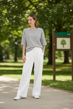 Load image into Gallery viewer, Yarra Trail - Banda Tee - White/ Nori colour front shot

