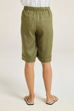 Load image into Gallery viewer, Yarra Trail - Bermuda Short in Moss colour back shot
