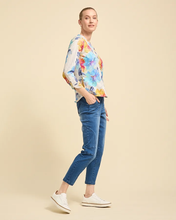 Load image into Gallery viewer, Yarra Trail - Brushed Floral Print Hi low hem Round neckline
