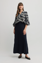 Load image into Gallery viewer, Yarra Trail - Cedar Skirt - Navy colour front shot
