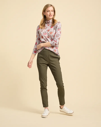 Yarra Trail - Cord Jegging in Figleaf Elasticated waist