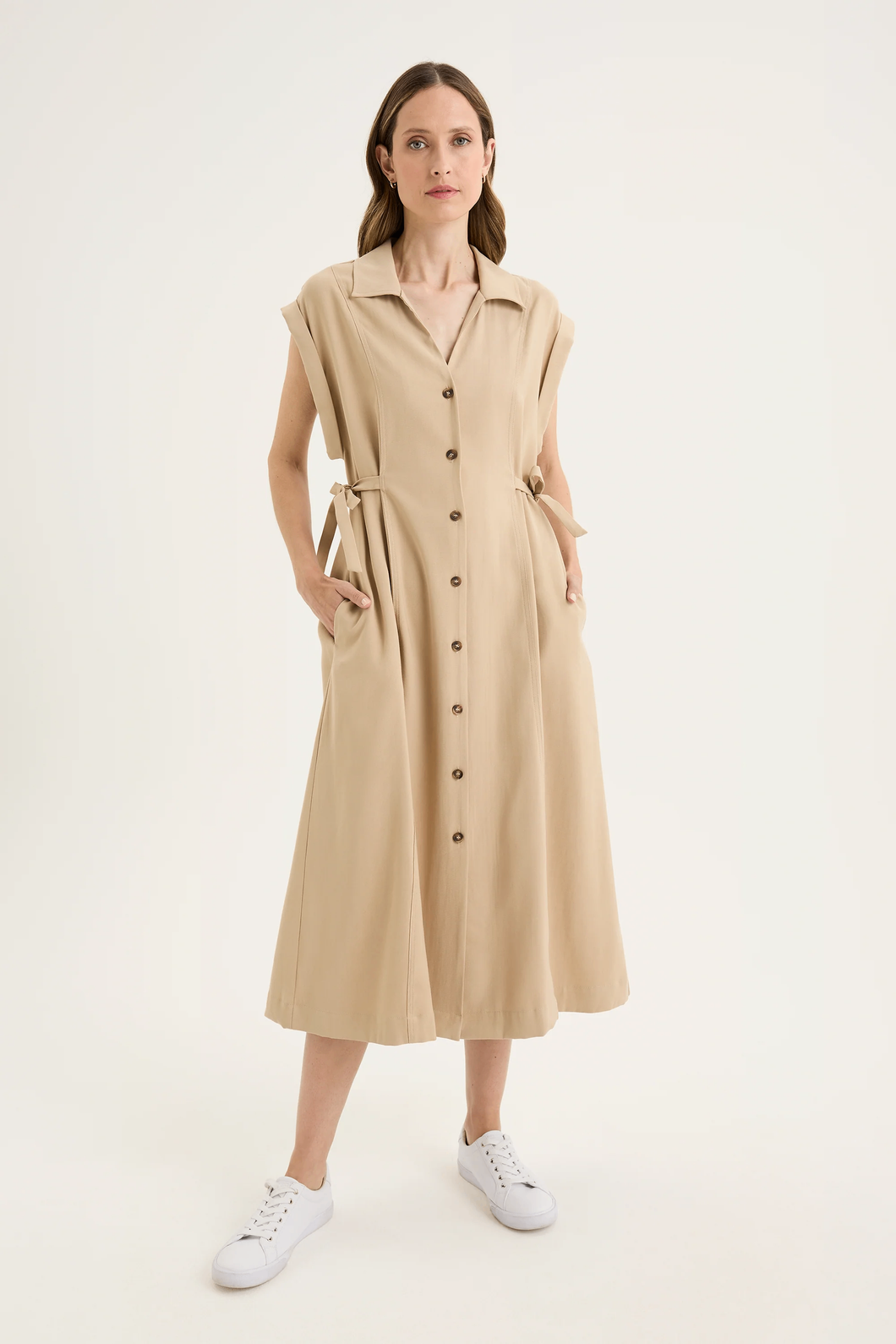 Yarra Trail - Desert Dress - Cedar colour front shot
