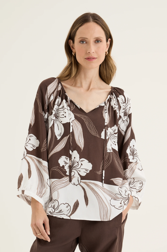 Yarra Trail - Fiore Top Fiore print front shot