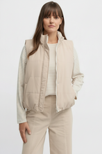Load image into Gallery viewer, Yarra Trail - Levity Puffer Vest - Almond/ Ecru colour front shot

