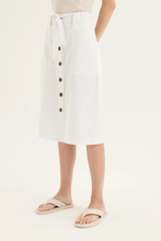 Load image into Gallery viewer, Yarra Trail - Panna Skirt - Ecru colour side shot
