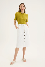 Load image into Gallery viewer, Yarra Trail - Panna Skirt - Ecru colour front shot
