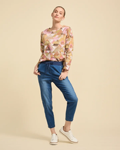 Load image into Gallery viewer, Yarra Trail - Pyramid Print Tee Hi low hem Long sleeves Round neckline
