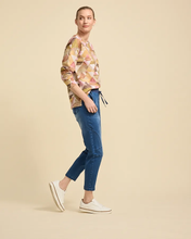 Load image into Gallery viewer, Yarra Trail - Pyramid Print Tee Hi low hem Long sleeves Round neckline
