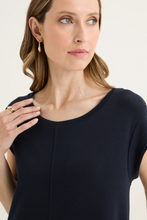 Load image into Gallery viewer, Yarra Trail - Solitude Dress - Navy colour front closed up shot
