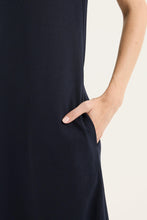 Load image into Gallery viewer, Yarra Trail - Solitude Dress - Navy colour front closed up shot
