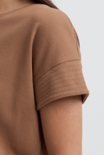 Load image into Gallery viewer, Yarra Trail - Solitude Tee - Clay colour front closed up shot
