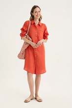 Load image into Gallery viewer, Yarra Trail - Tirari Dress - Volcanic colour front shot
