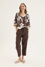 Load image into Gallery viewer, Yarra Trail - Tirari Slim Pant - Espresso colour front shot
