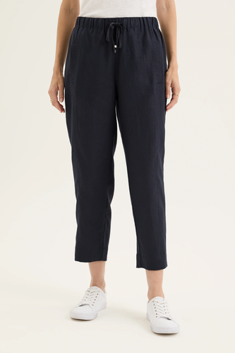 Yarra Trail - Tirari Slim Pant - Navy colour front shot