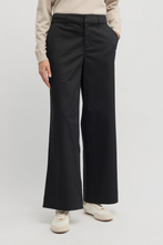 Load image into Gallery viewer, Yarra Trail Nova Wide Leg Chino Black colour front shot
