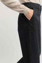Load image into Gallery viewer, Yarra Trail Nova Wide Leg Chino Black colour side shot
