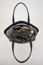 Load image into Gallery viewer, Genine Leather Tote - Navy colour inside shot
