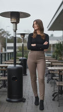 Load and play video in Gallery viewer, Holmes and Fallon Pant 2 Vertical Zips - Latte colour video
